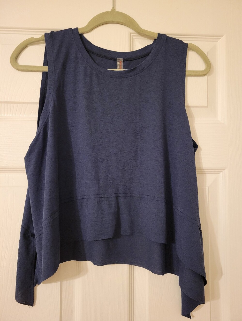 Free People Movement Navy Hi/Low Swing Tank